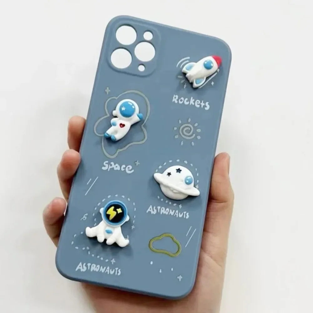3for$20 NEW Cartoon Astronaut Decor Space Phone Case iPhone 15 pro max …